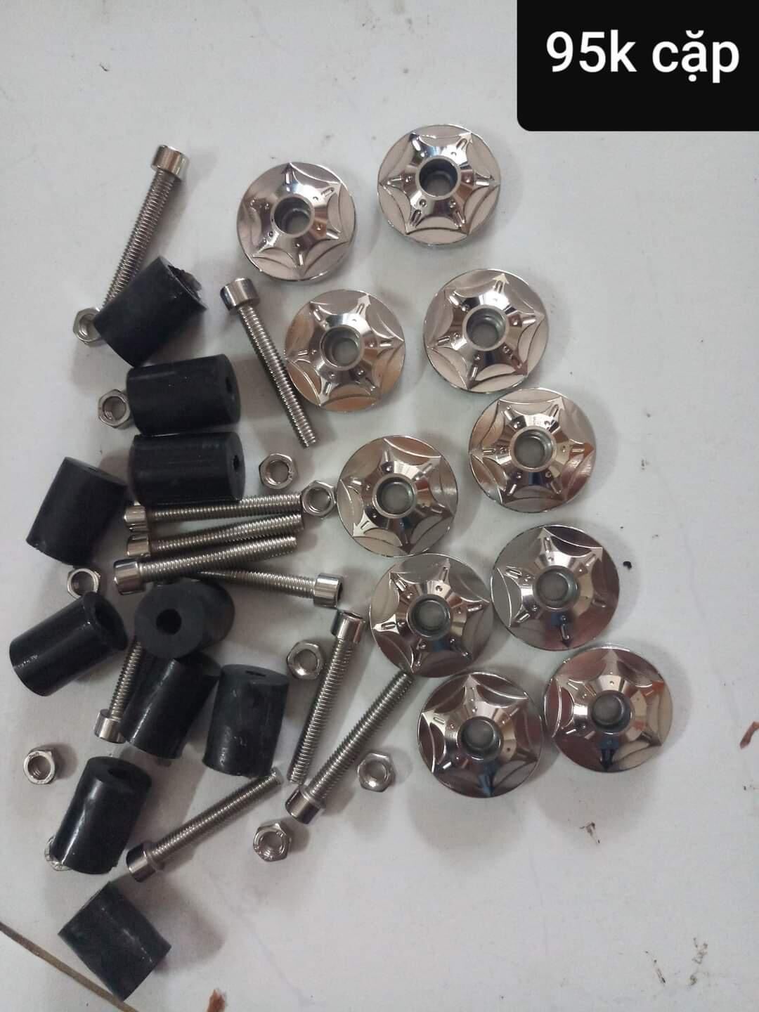 Cặp gù inox salara 304 gắn mọi dòng xe