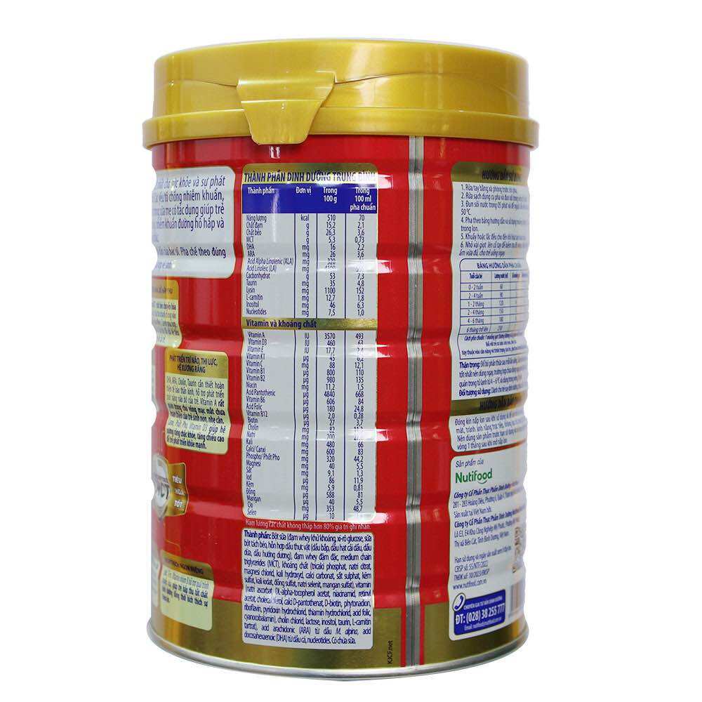 [HSD 10-2025] Sữa Bột Nutifood Growplus Đỏ - Hộp 780g mẫu mới.