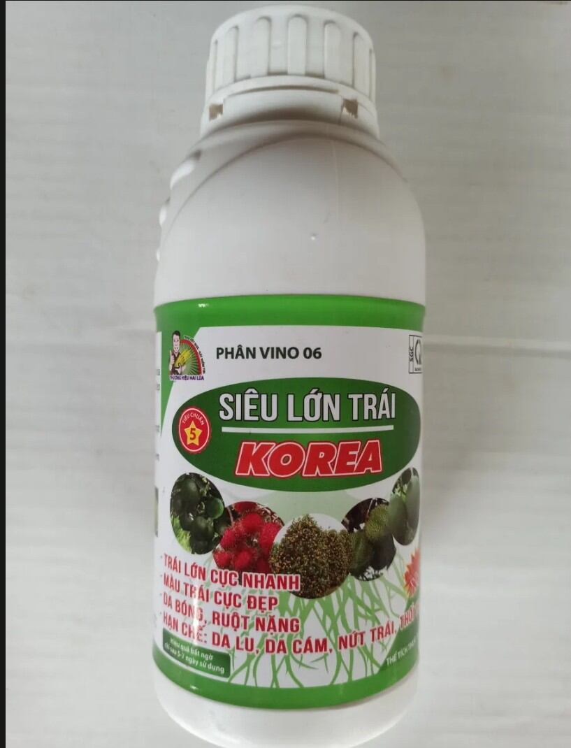 Phân bón siêu lớn trái korea Trái lớn nhanh to trái đẹp trái chai 500ml