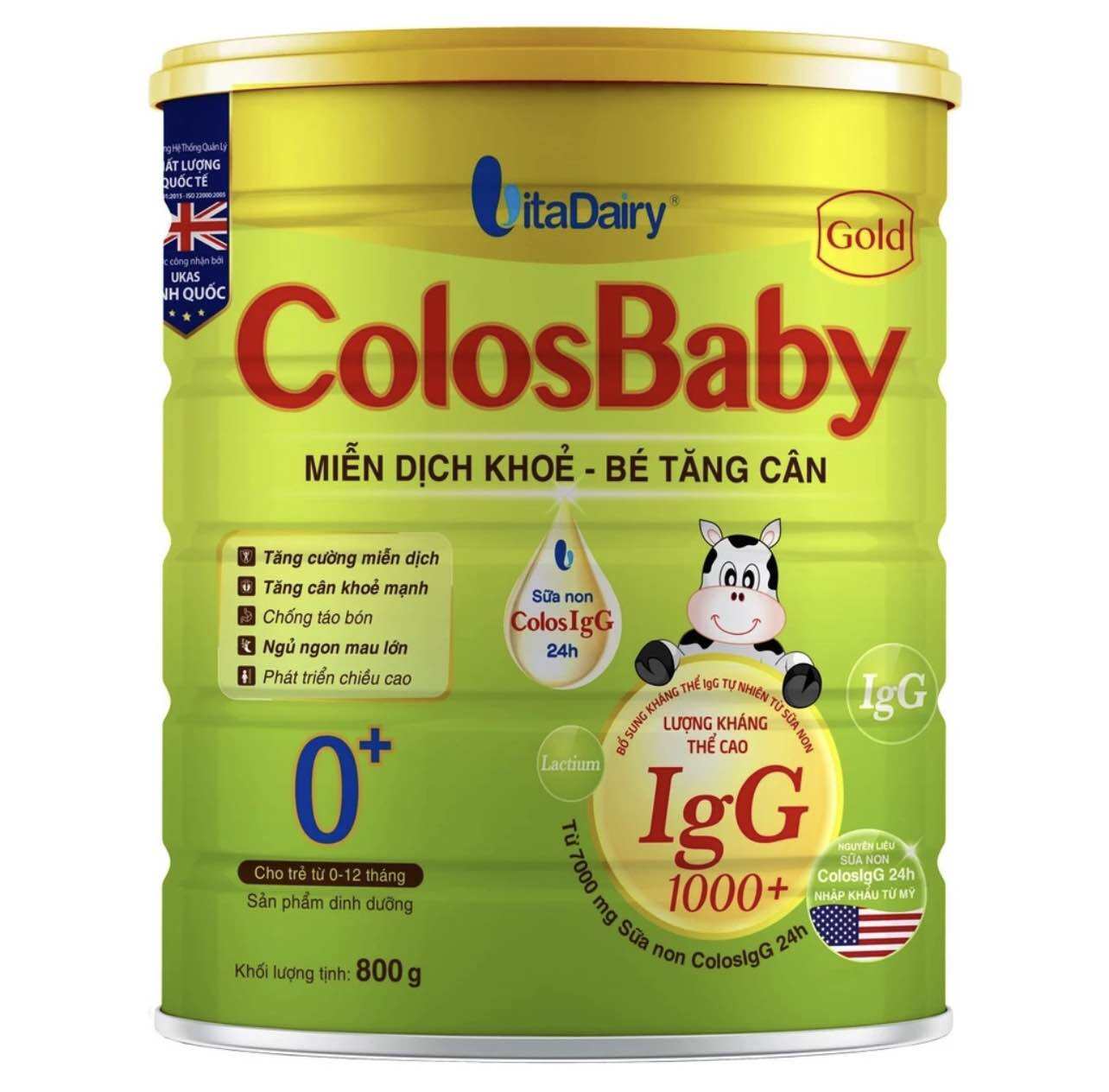 Sữa bột Colosbaby Gold 0+ 800g ( Date mới - có mã QR tích điểm đầy đủ )