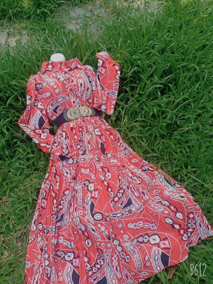 đầm maxi họa tiết