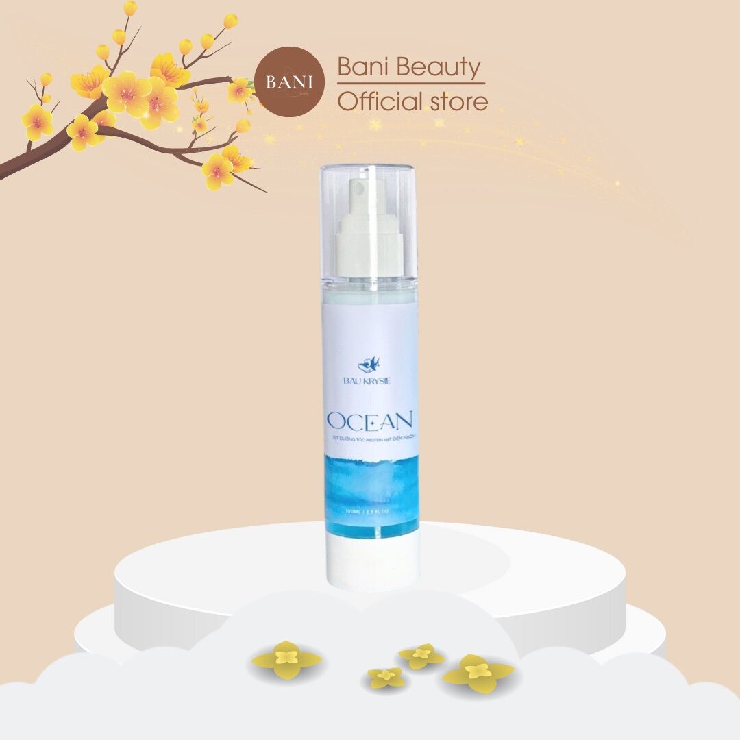 Xịt dưỡng tóc ocean bau krysie - xịt dưỡng tóc protein từ hạt diêm mạch