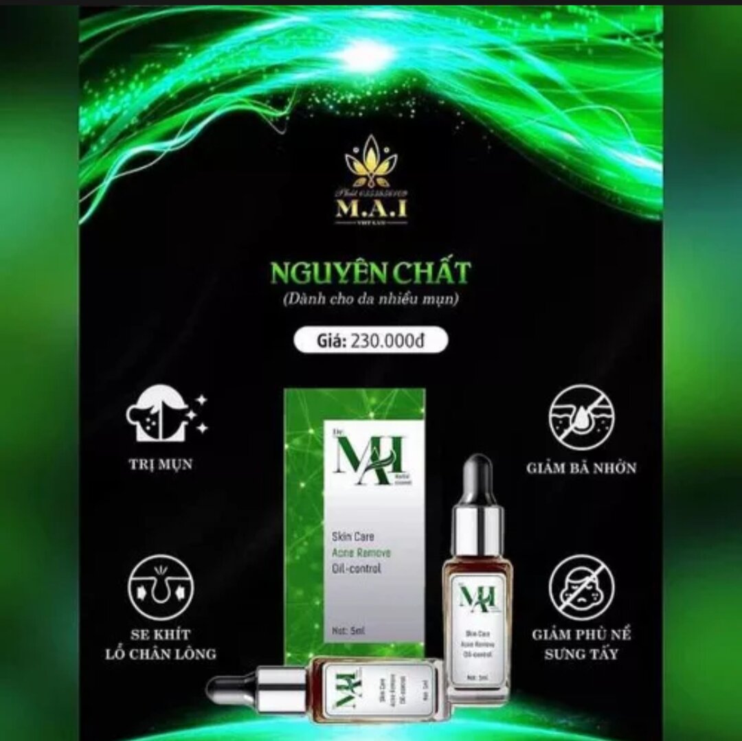 Serum mụn Dr Mai,đánh bay mụn viêm ,mụn đầu đen