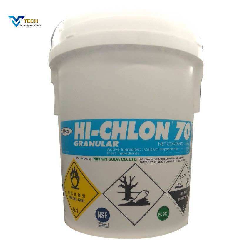5kg Hoá chất chlorine Nhật Bản 70% - Chlorine Nippon