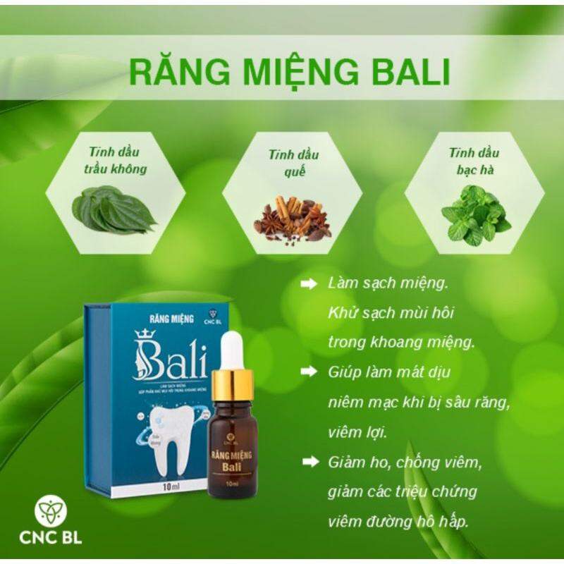 TINH DẦU RĂNG MIỆNG BALI (10ML) - GIẢI PHÁP NGĂN NGỪA SÂU RĂNG, KHỬ MÙI HÔI HIỆU QUẢ.