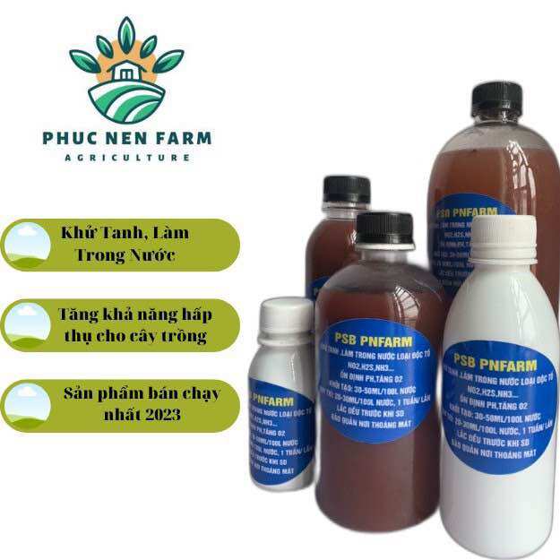 Vi sinh psb chai 1l khử tanh hồ cá,làm trong nước