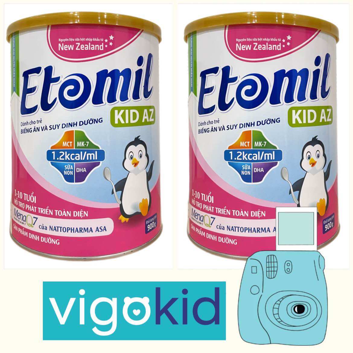 Sữa bột etomil kid az cho bé 1-10 tuổi lon 900g