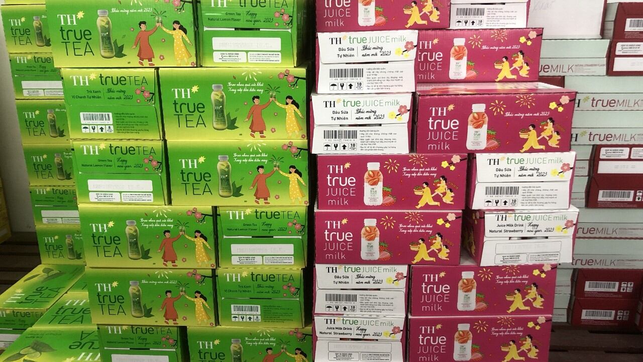 nước sữa trái cây TH 4 vị (24chai × 300ml)