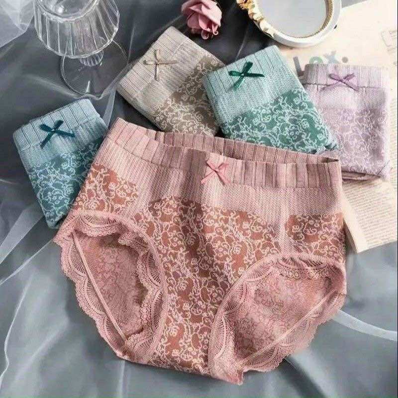 Bộ 10 quần lót nữ, quần chíp cotton hoàng hậu giãn tốt