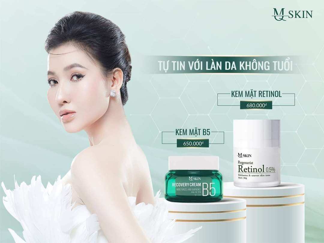 COMBO RETINOL 0.5% HỖ TRỢ CHỐNG LÃO HÓA VÀ KEM B5 PHỤC HỒI CẤP ẨM SAU TÁI TẠO MQ SKIN CHÍNH HÃNG MẪU MỚI 2022 (MUA 1 TẶNG 1)