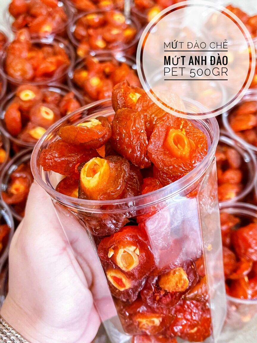Mứt đào chẻ đôi 500g ( Hàng sạch loại 1)