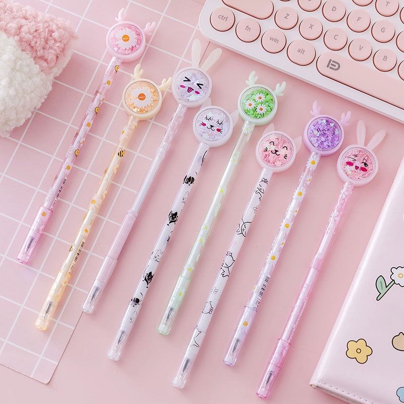 Bút mực gel tai thỏ dễ thương