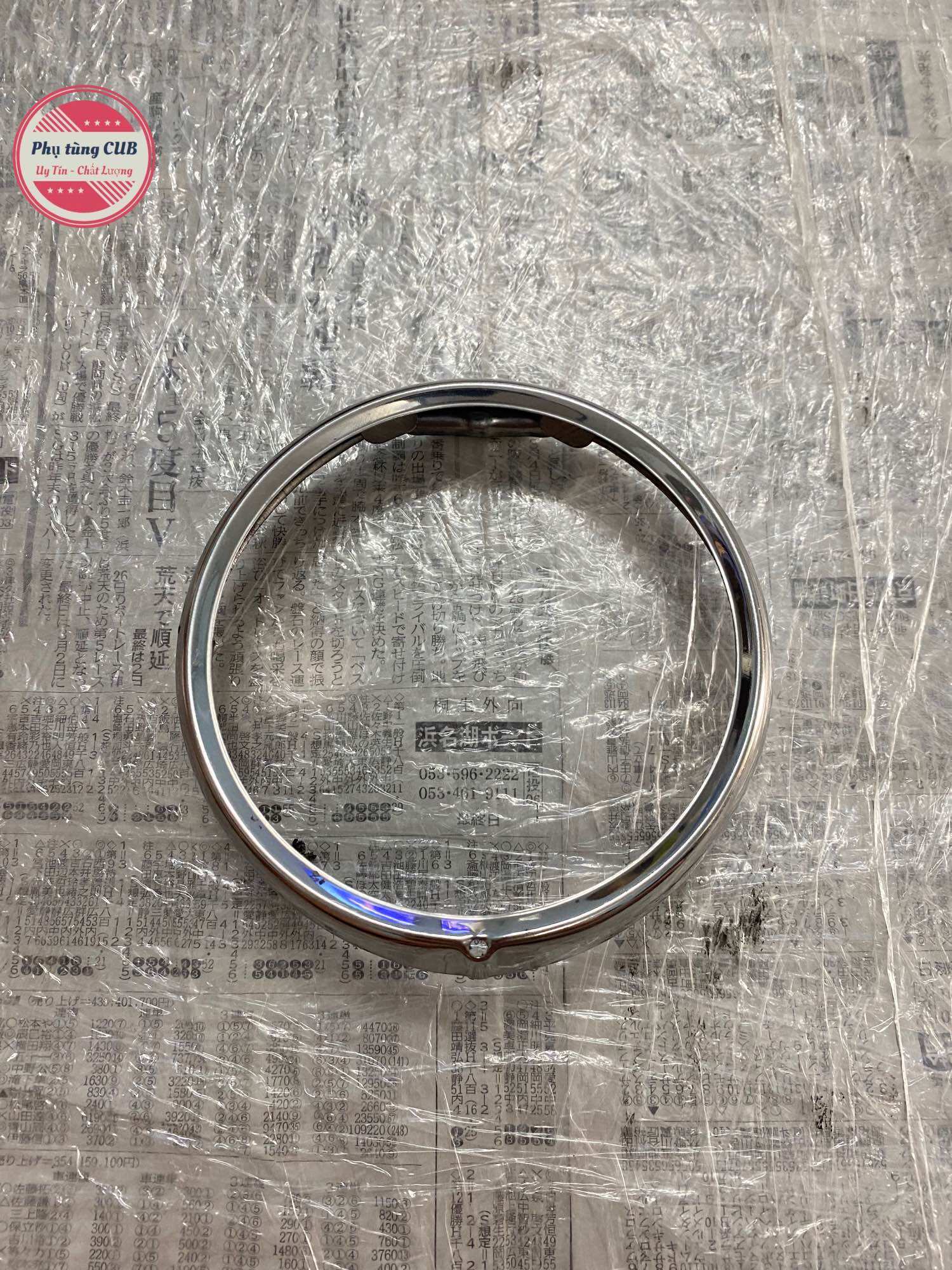 Vòng đèn xe cub 78-81-86 inox