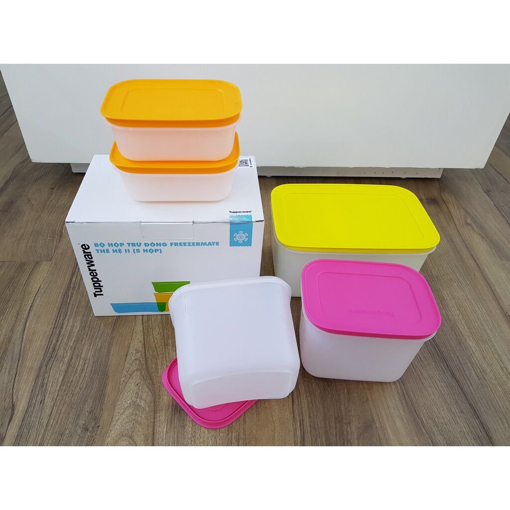 Bộ 5 Hộp Trữ Đông Freezermate Gen II Tupperware