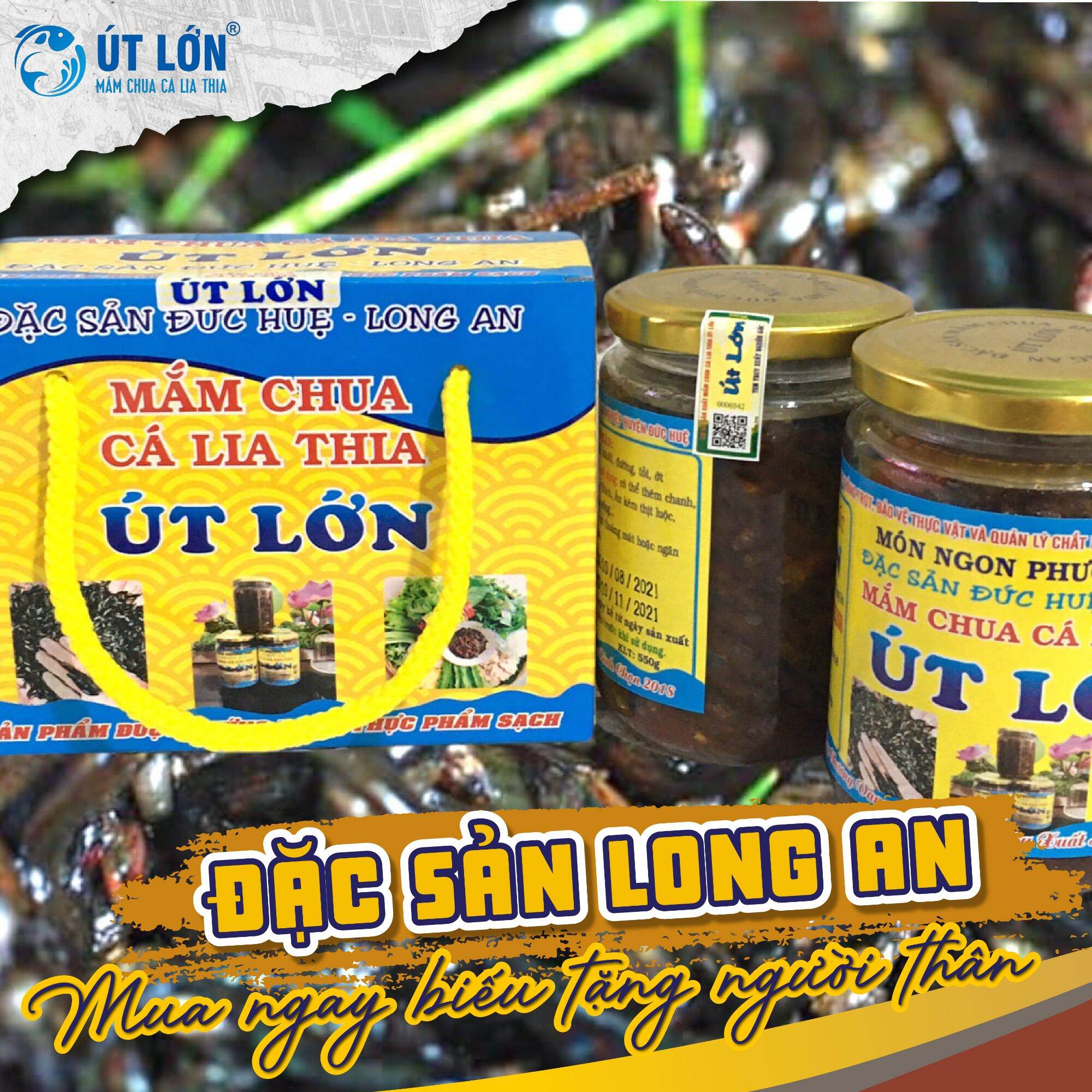 Mắm chua cá lia thia - Thương hiệu Út Lớn - Sản phẩm OCOP - Không ngọt, không mặn - Date 90 ngày