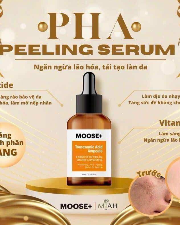 Serum Moose Giúp Trắng Da Mờ Nám,Cấp Ẩm,Tái Tạo Làn Da