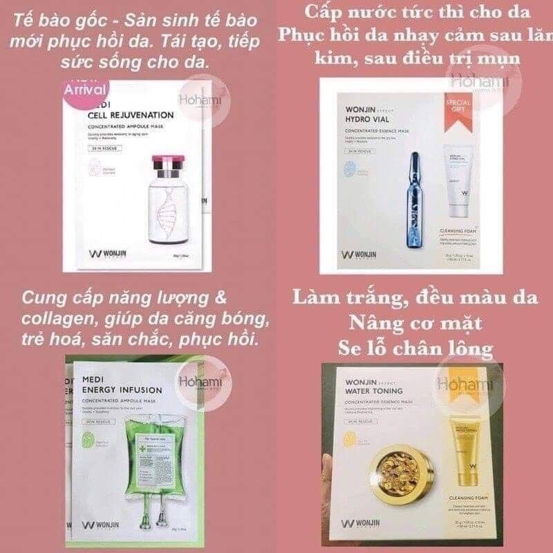 Mặt nạ Wonjin Hàn Quốc (hàng chính hãng) 15 miếng