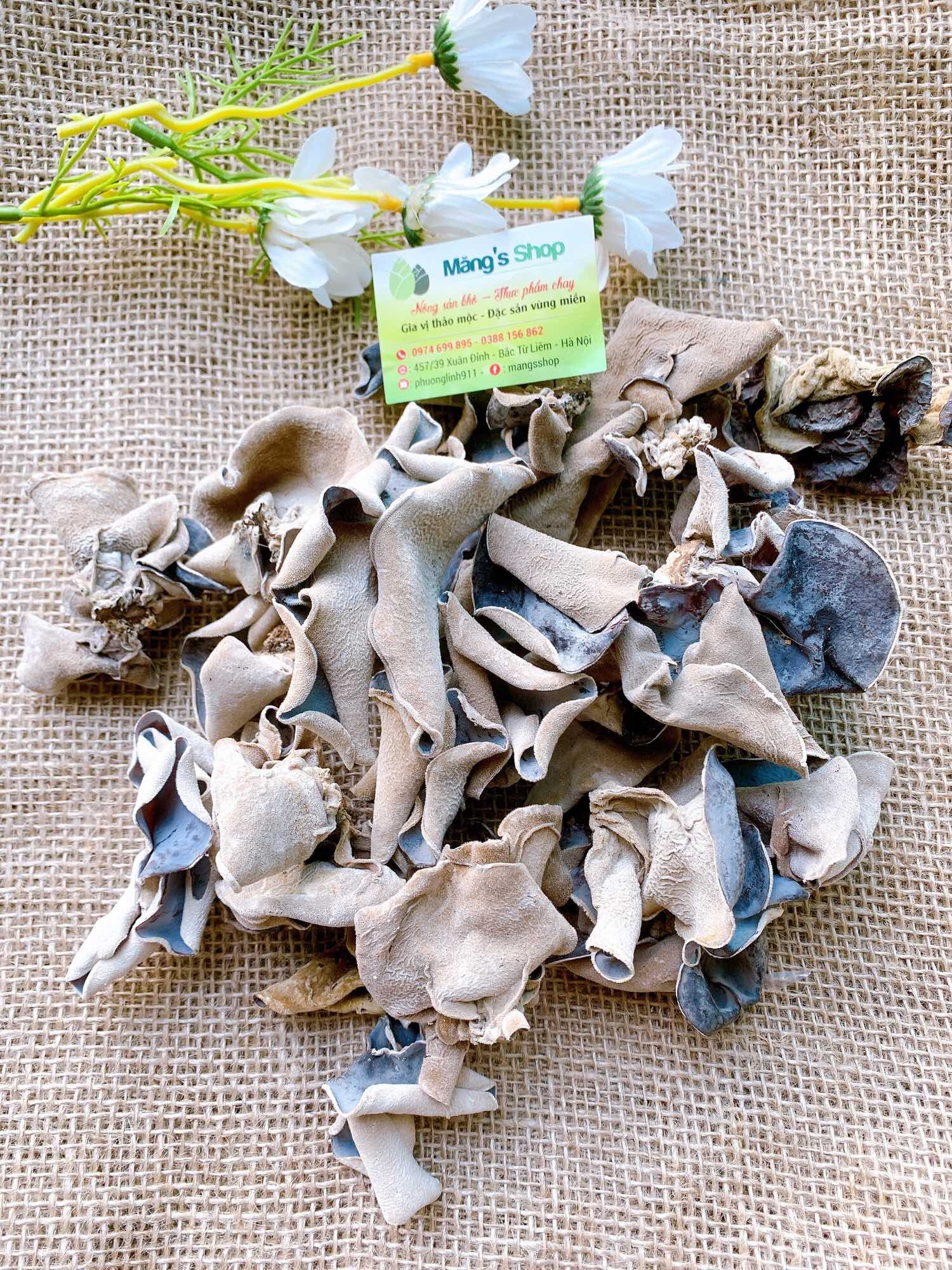 Mộc nhĩ khô loại 1 đã cắt chân (0.2kg)