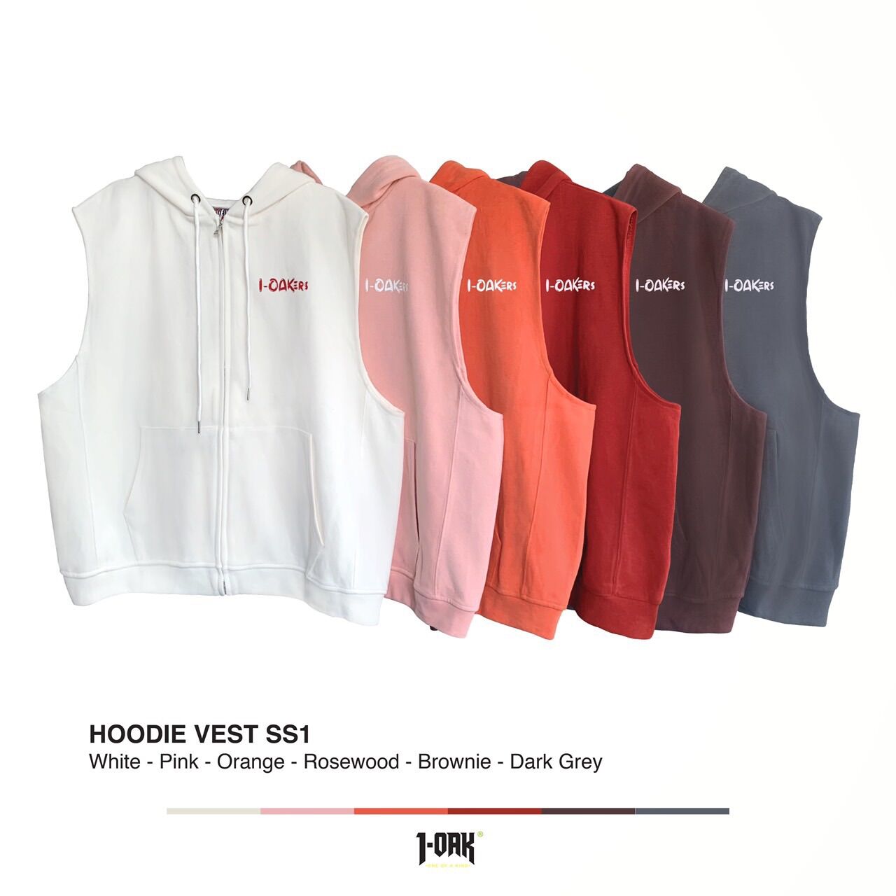 Hoodie vest season 1 - áo hoodie ngắn tay 1oak