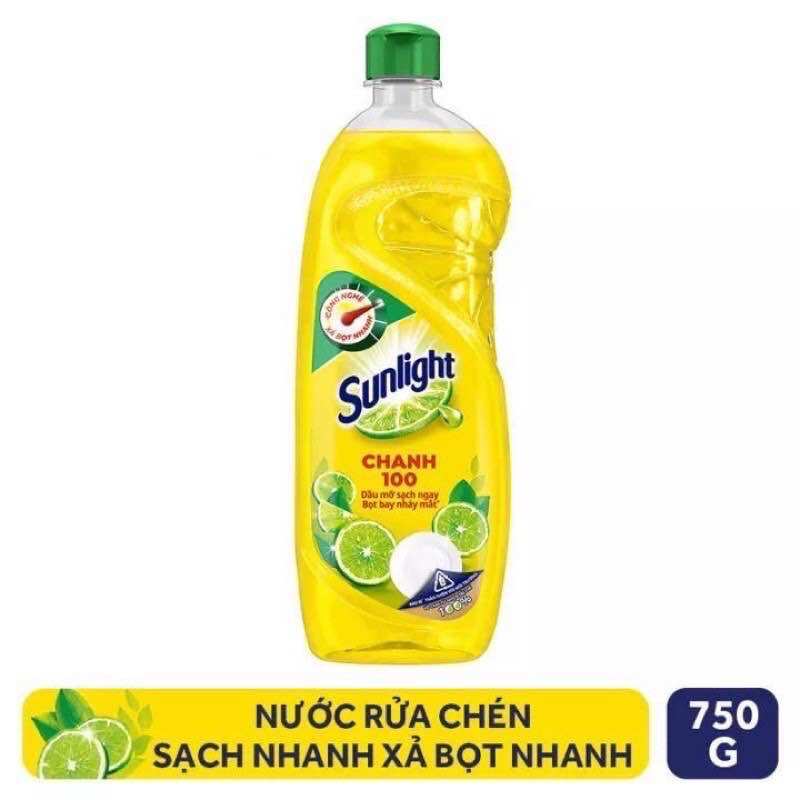 Nước rửa chén Sunlight hương chanh chai/túi (750g)