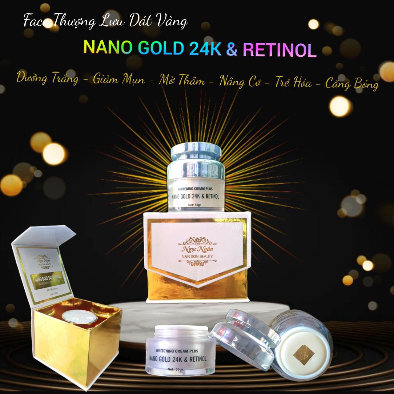 KEM RETINOL & VÀNG 24K