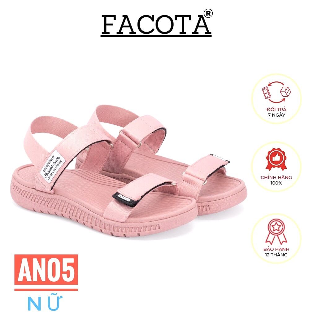 Giầy Sandal Thể Thao Sinh Viên Facota AN05 Nữ quai dù