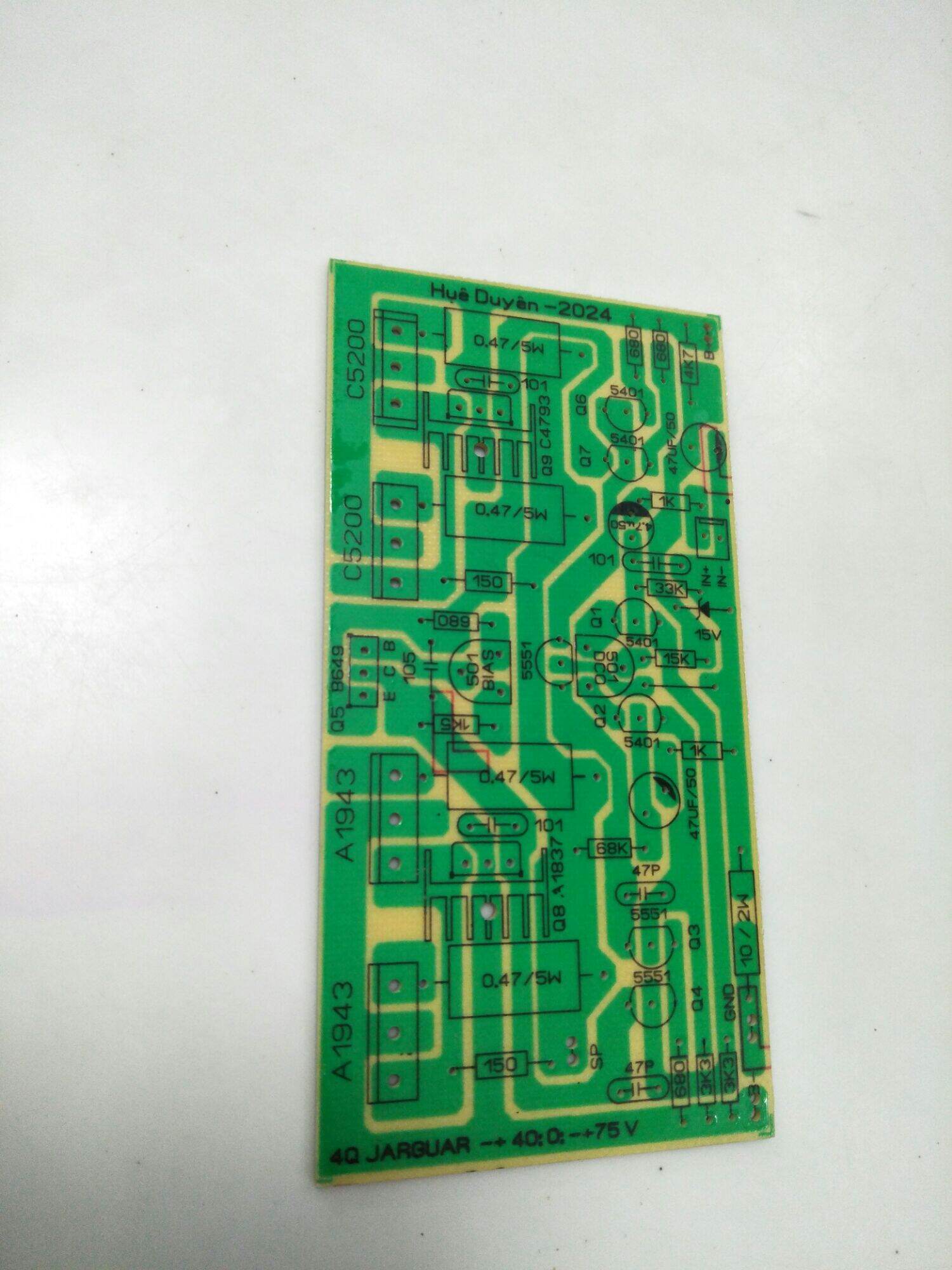 pcb 4 sò 1 kênh, âm thanh hay, sợi thuỷ tinh
