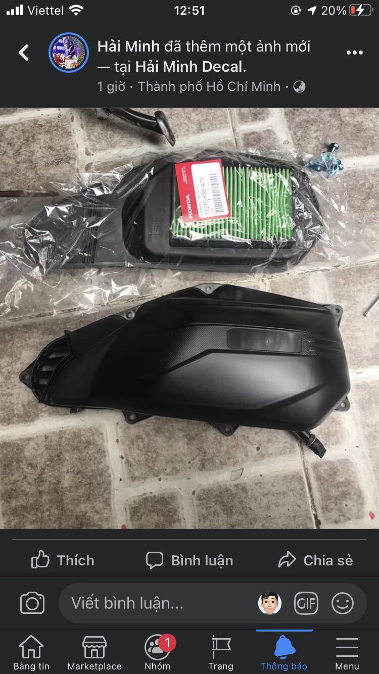 Pô e click vario 150cc hàng zin