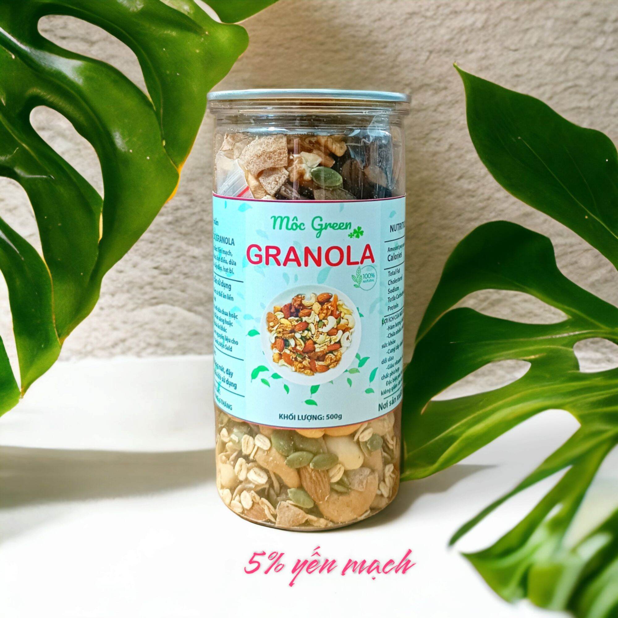 Granola Nhiều Hạt Cao Cấp - Granola Siêu Hạt 500g (5% yến mạch)