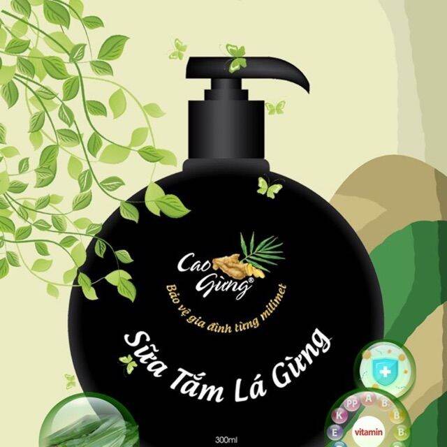 [HCM]sữa tắm lá gừng 300 ml