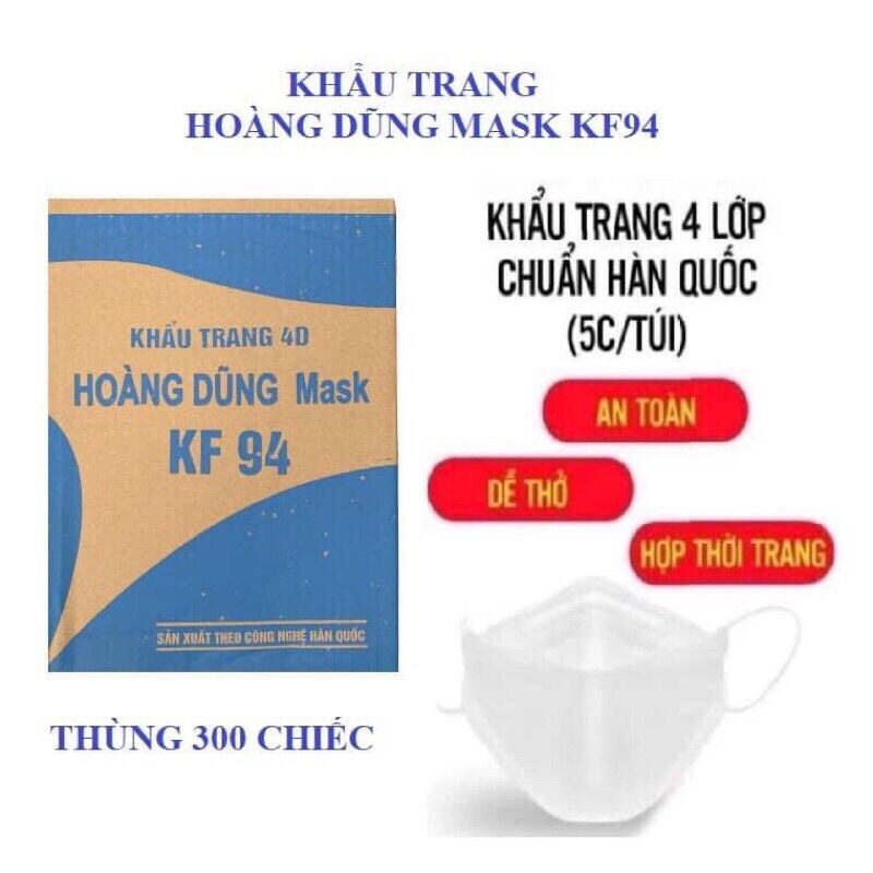 Thùng khẩu trang kf94 300 chiếc