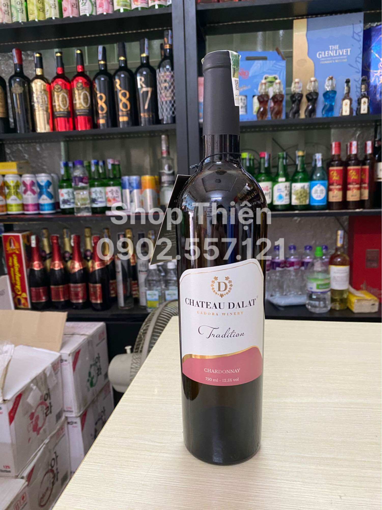 Vang  Đà Lạt CHATEAU DALAT TRADITION 12% 750ml