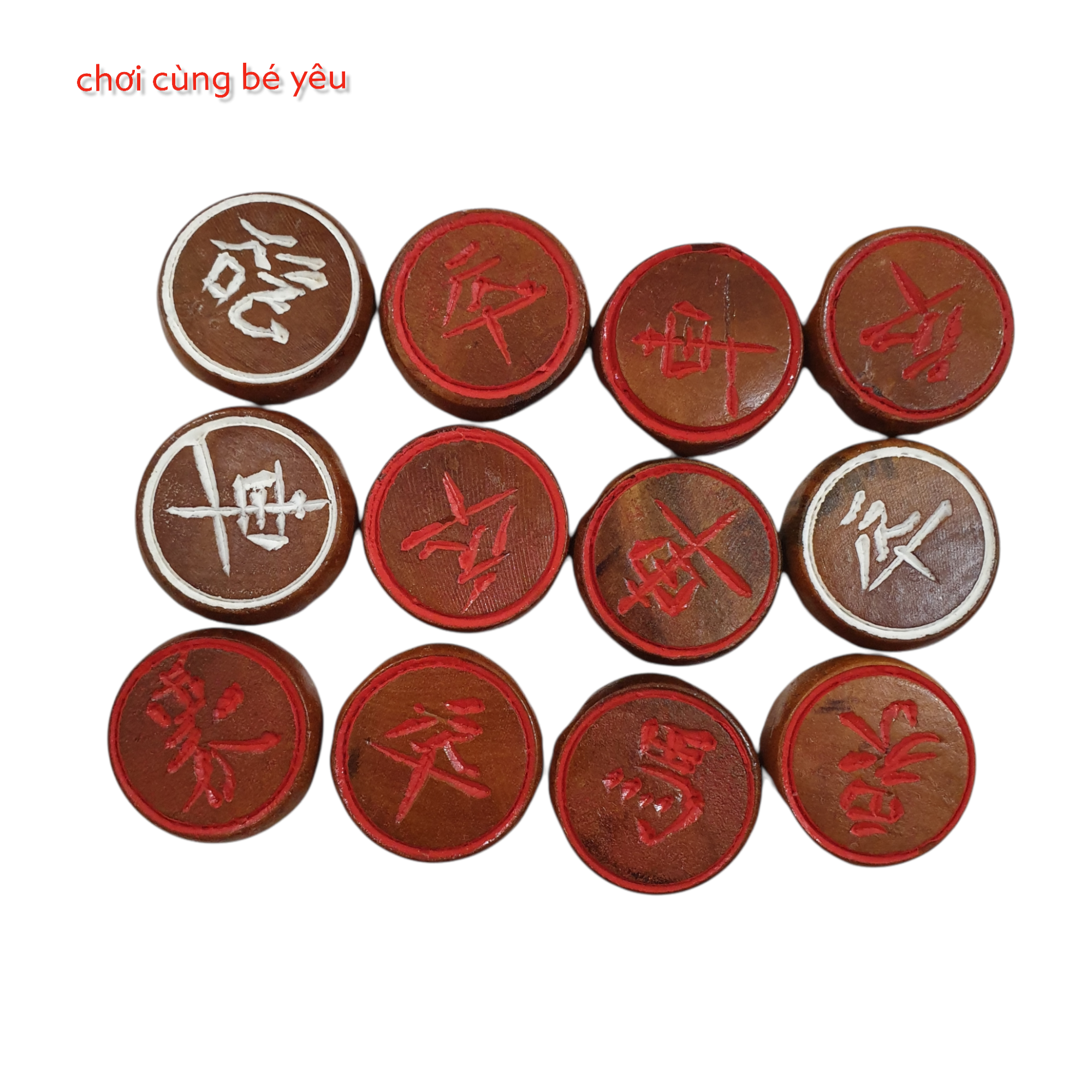Bộ quân cờ tướng gỗ