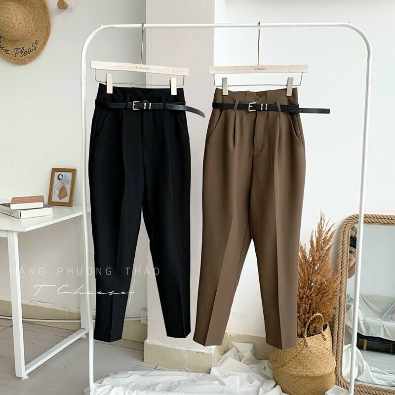 Quần Tây Nữ Cạp Cao Chữ V