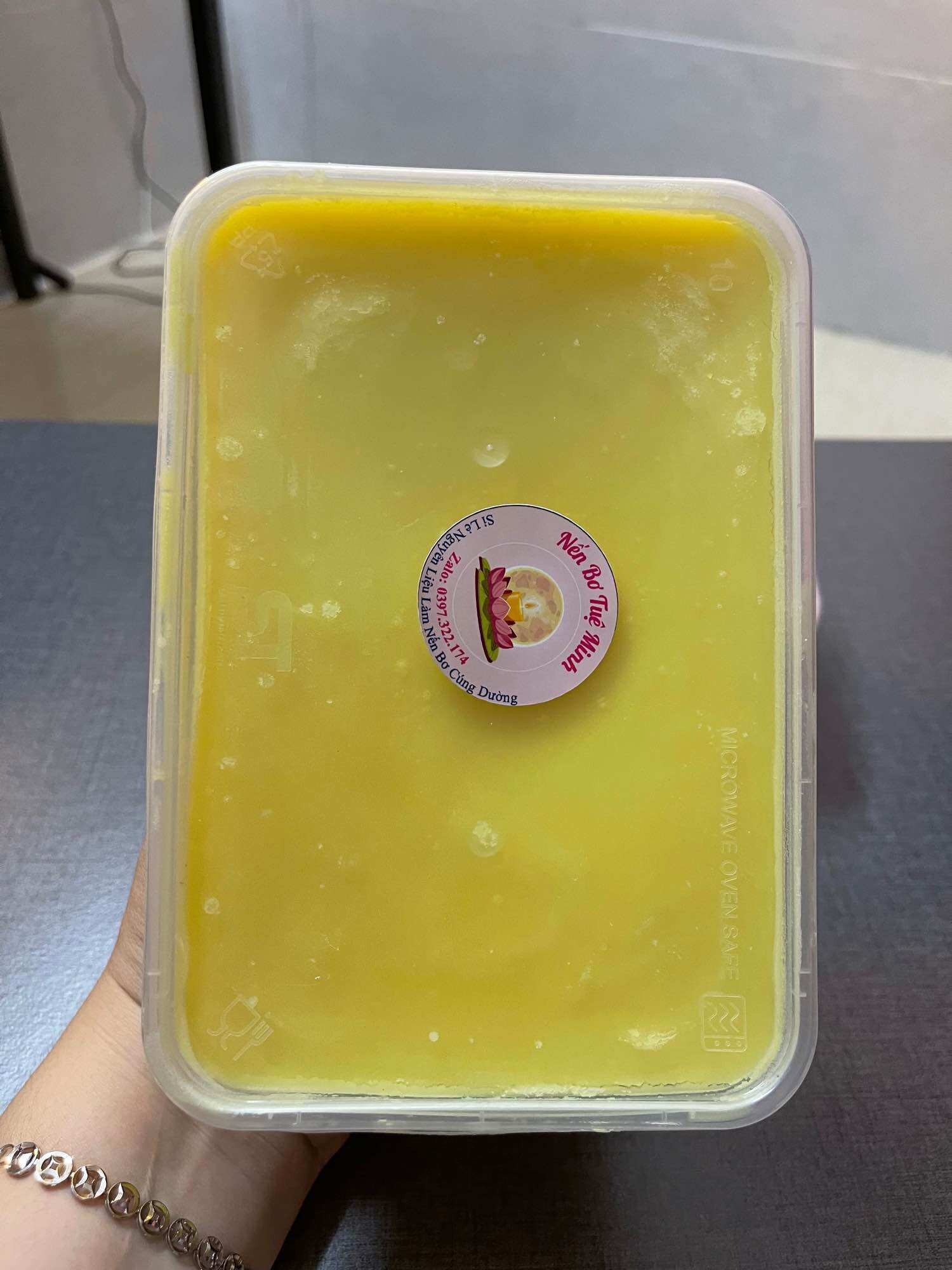 Combo 1 Kg Sáp Bơ Làm Nến ( Nguyên Liệu Nến Bơ Tuệ Minh)