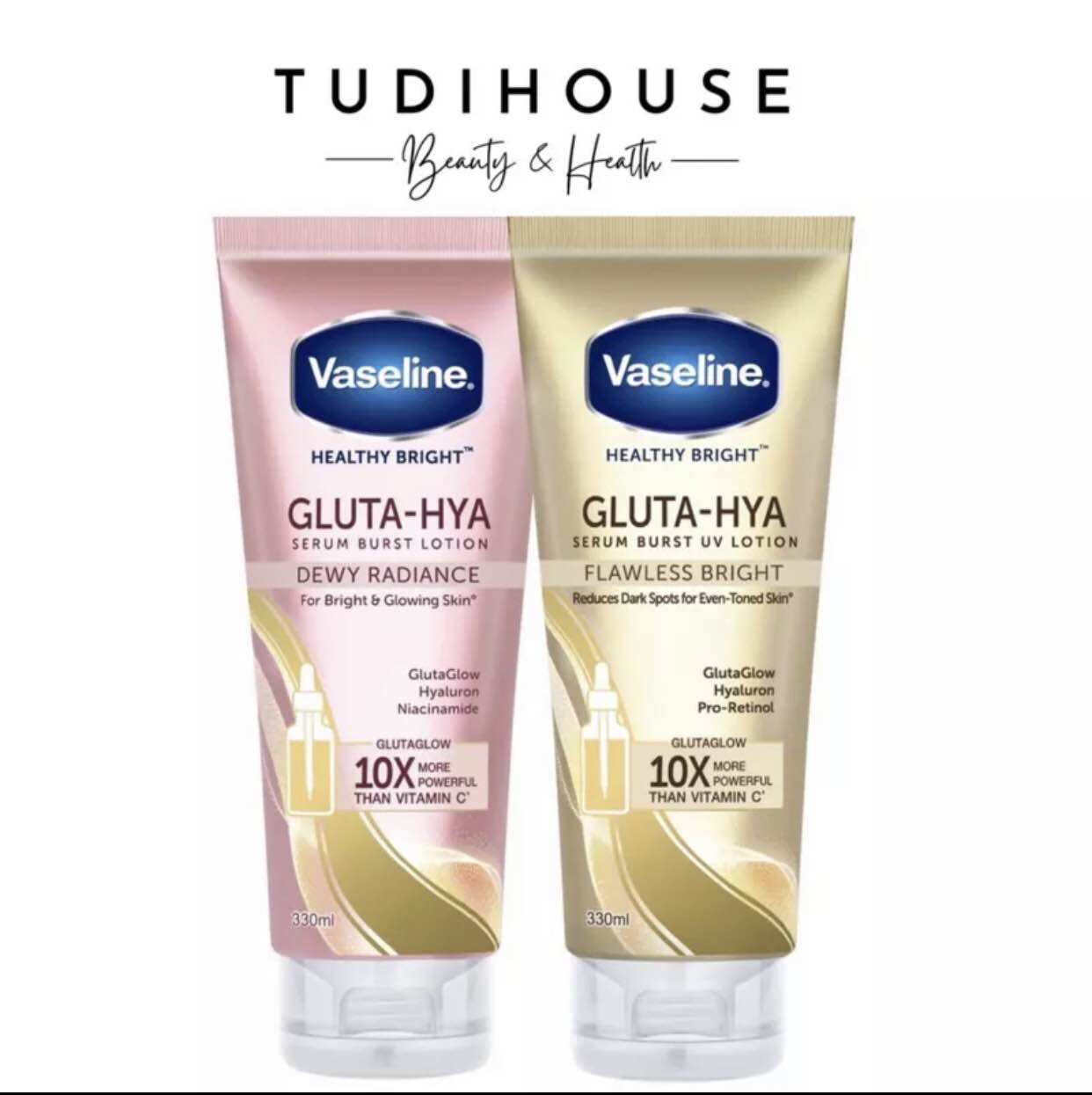 Dưỡng thể Vaseline Gluta-Hya Serum Burst Lotion 330ml