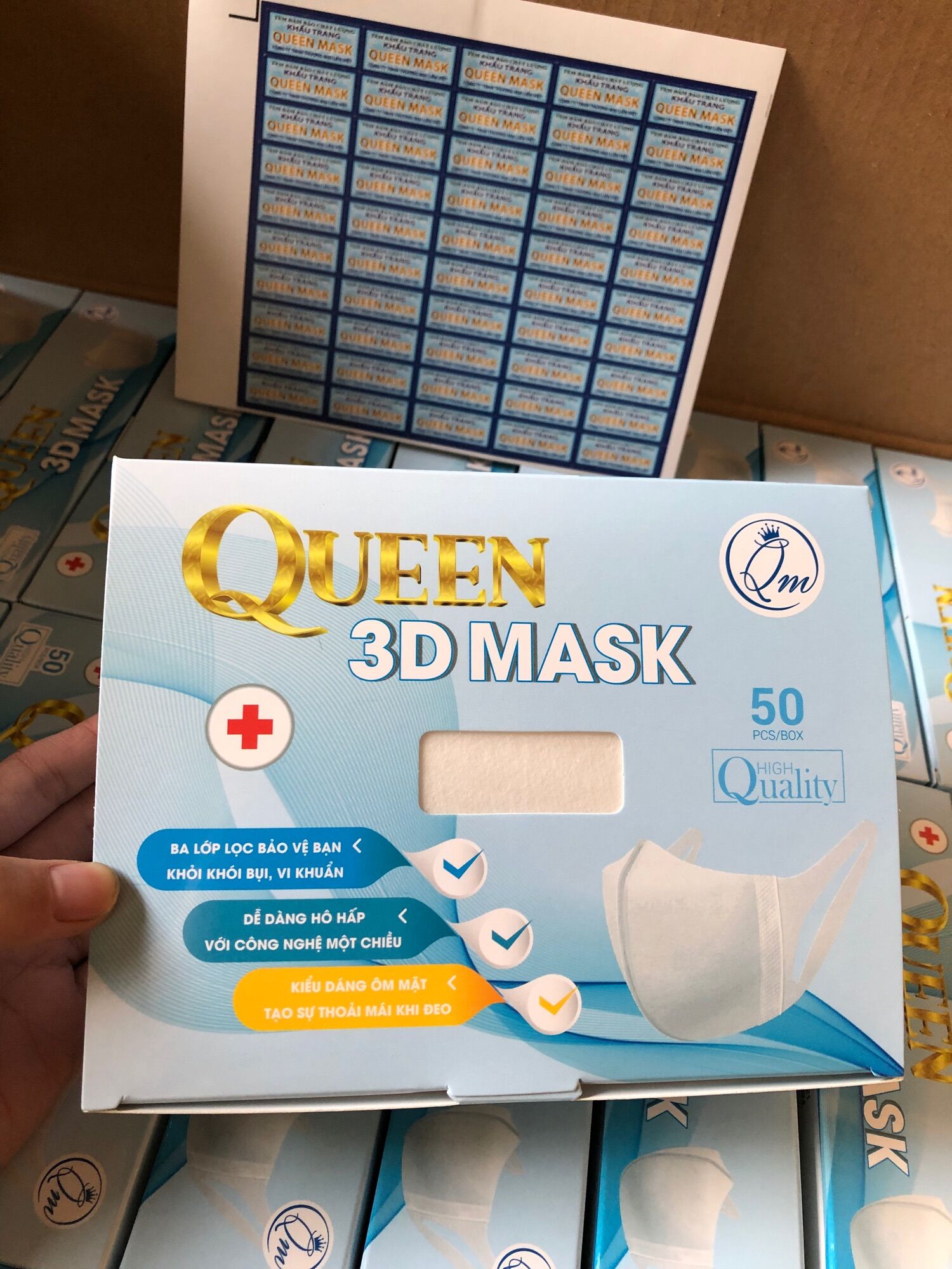 Khẩu trang y tế 3D Queen