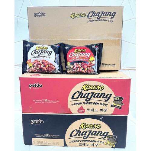 Thùng Mì Trộn Tương Đen Koreno Mì Tương Đen Hàn Quốc 78gr ( Thùng 20gói )