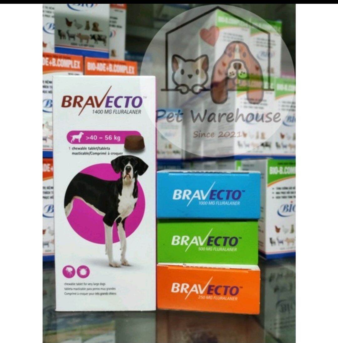 viên nhai Bravecto (chó 40-56kg) bảo vệ cún cưng khỏi nội ngoại kí sinh trùng