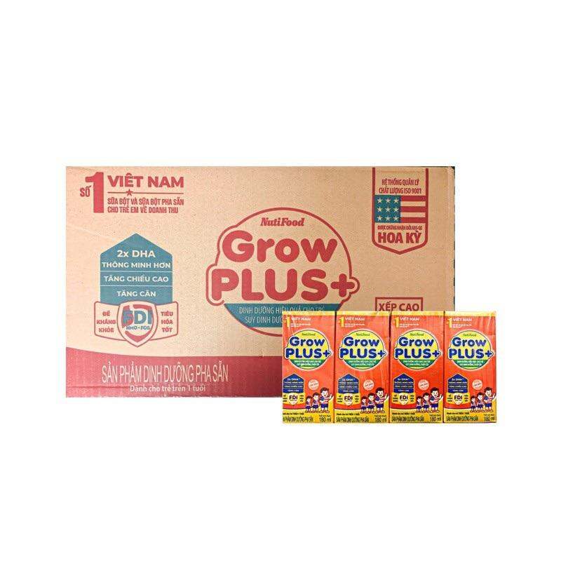 Sữa Pha Sẵn Nutifood Grow plus đỏ 180ml