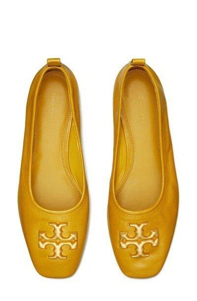 Chính hãng Giày TORY BURCH Eleanor Leather Medallion Ballerina Flats