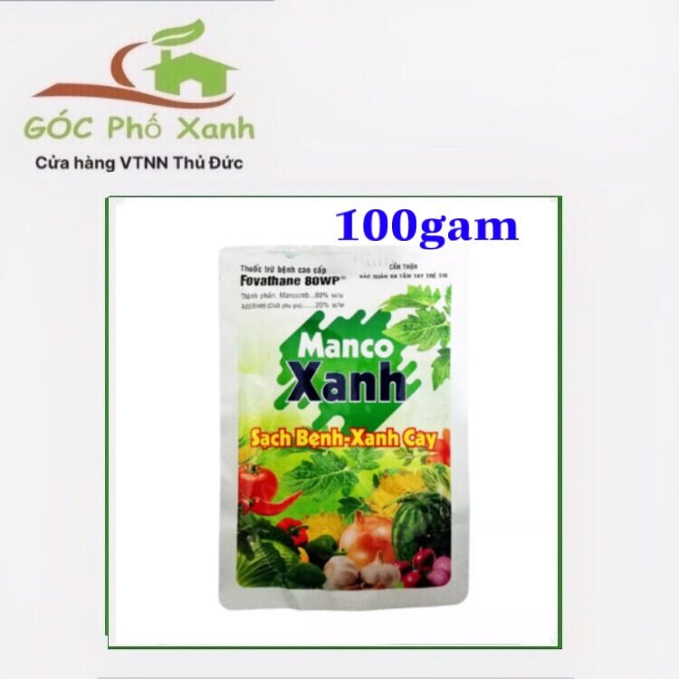 Mancozeb Xanh gói Trừ Đốm lá rỉ săt nấm hồng mai hoa lan hoa sứ