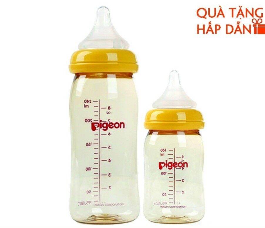 [VỠ HỘP SALE] BÌNH SỮA PIGEON NỘI ĐỊA NHẬT CHÍNH HÃNG 160ML/240ML
