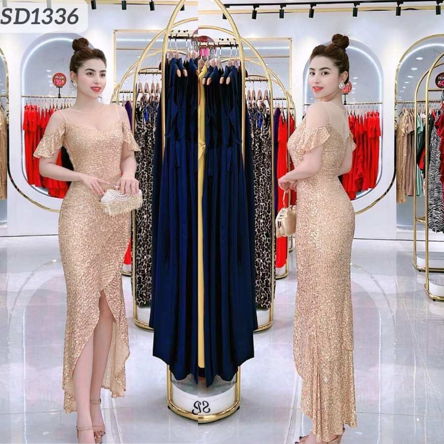 Đầm dạ hội DIVA dáng đuôi cá cao cấp