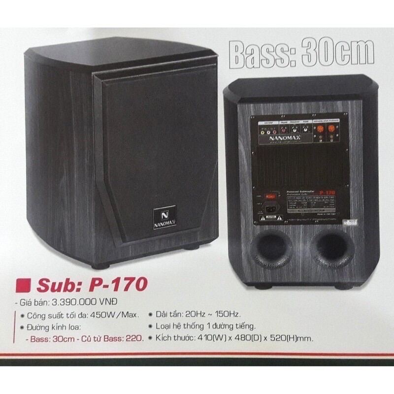 loa Sub điện Nanomax 170, 180 công suất 700 W