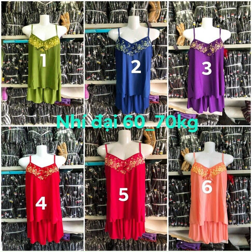 Bộ đùi thun lạnh 2 dây nhí phối ren