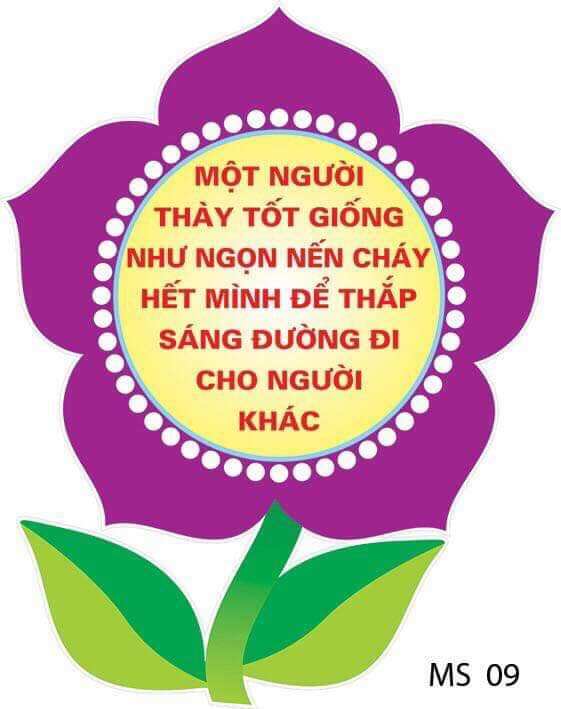 hoa biểu ngữ dành cho trường mầm non
