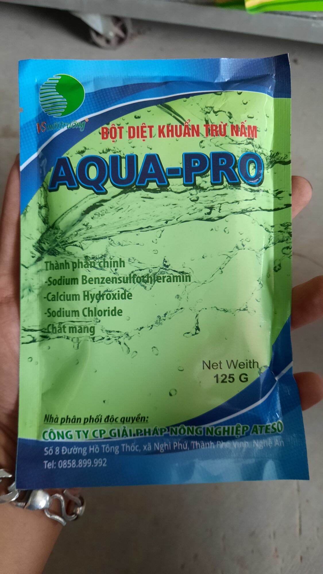 Bột diệt khuẩn trừ nấm AQUA-PRO (gói 125g)