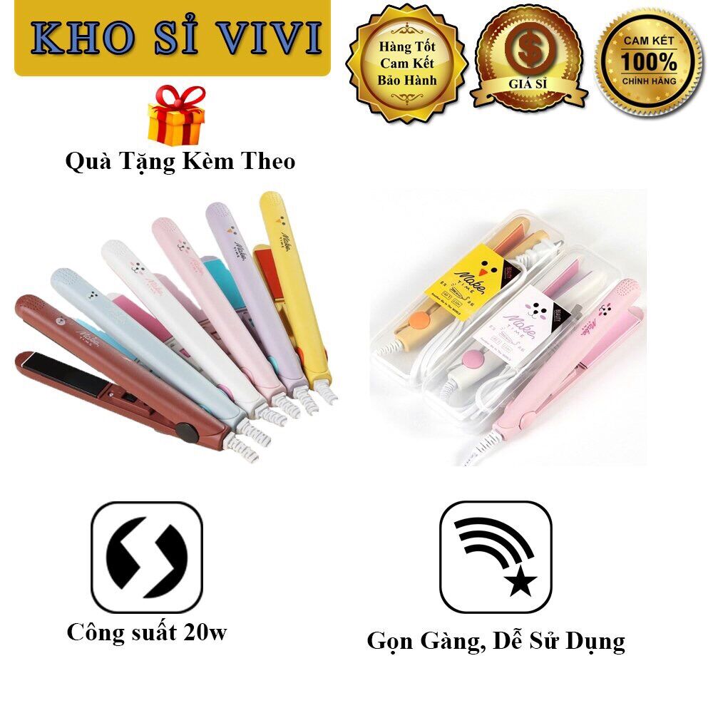 Máy là tóc, ép tóc, uốn tóc mini hãng Make Time hàng chuẩn đẹp KhoSiViVi