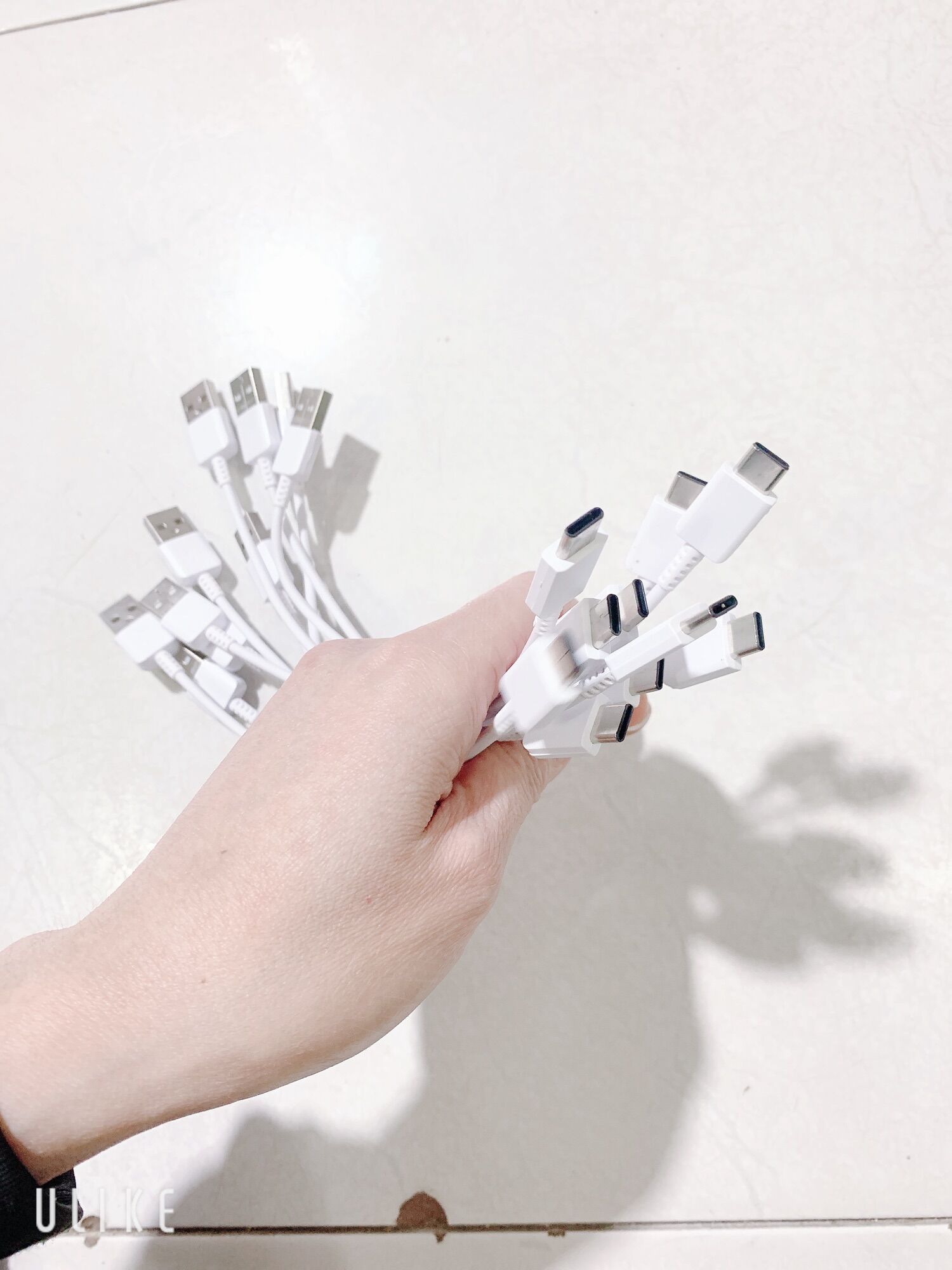 Cáp xạc, dây xạc ngắn 25cm chân type C ,type -C cho điện thoại